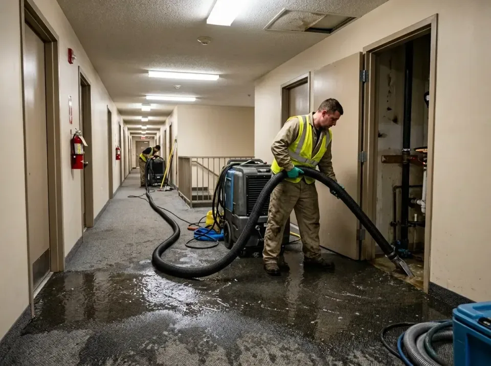 multi-unit-apartment-hallway-f-005 — frequently asked questions, Emergency Burst Pipe Water Extraction & Removal in Bawcomvi…